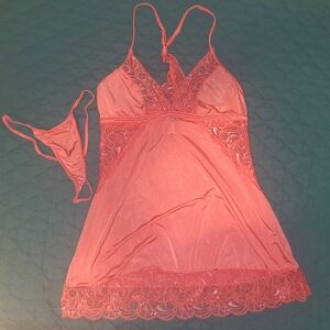 Babydoll Lingerie - Salmon Color